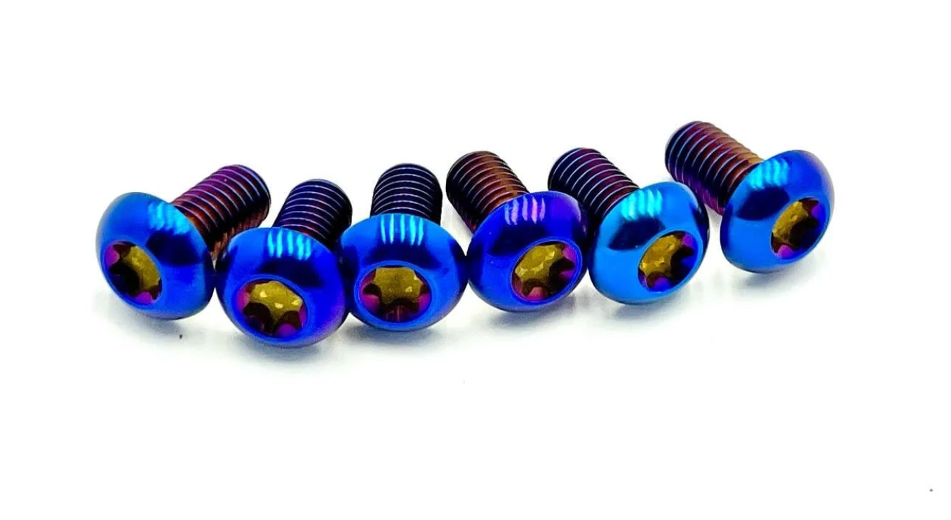 Titanium Front Rotor Bolts - E-Moto (Set of 6) – axbolts